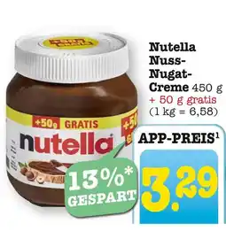 E-Center Nutella nuss-nugat-creme Angebot