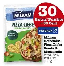 E-Center Milram reibekäse pizza liebe gouda & mozzarella Angebot