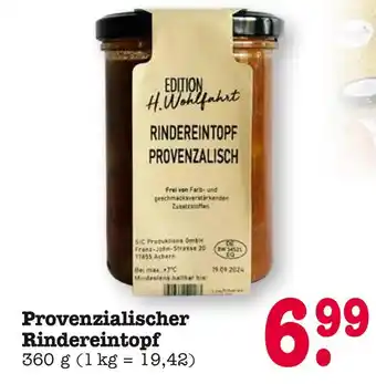 E-Center Edition h. wohlfahrt provenzialischer rindereintopf Angebot