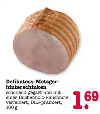 E-Center Delikatess-metzgerhinterschinken Angebot