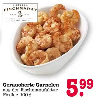 E-Center Fiedlers fischmarkt geräucherte garnelen Angebot