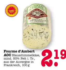 E-Center Fourme d'ambert aoc blauschimmelkäse Angebot