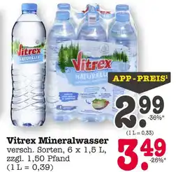 E-Center Vitrex mineralwasser Angebot