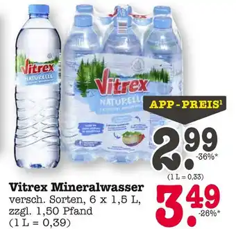E-Center Vitrex mineralwasser Angebot
