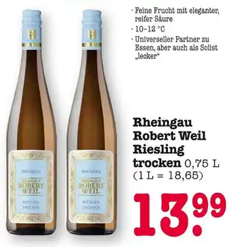 E-Center Robert weil rheingau riesling trocken Angebot