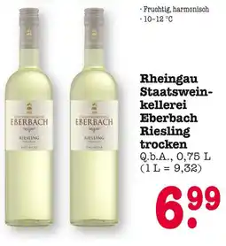 E-Center Eberbach riesling trocken Angebot