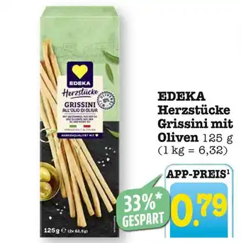 E-Center Edeka herzstücke grissini mit oliven Angebot