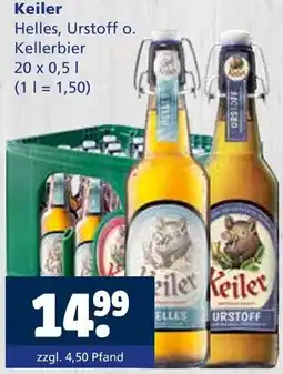 Getränkewelt Keiler Helles, Urstoff o. Kellerbier Angebot
