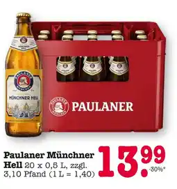 E-Center Paulaner münchner hell Angebot