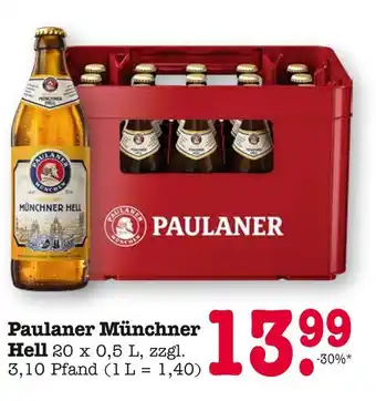E-Center Paulaner münchner hell Angebot
