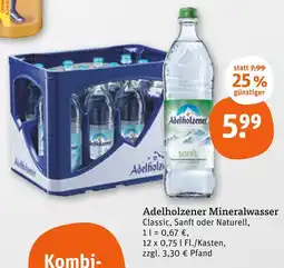 tegut Adelholzener mineralwasser Angebot