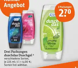 tegut Duschdas duschgel sport Angebot