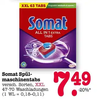 E-Center Somat spülmaschinentabs Angebot