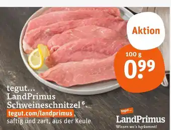 tegut Landprimus schweineschnitzel Angebot