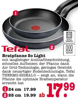 E-Center Tefal bratpfanne so light Angebot