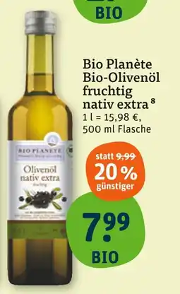 tegut Bio planète bio-olivenöl fruchtig nativ extra Angebot