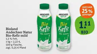 tegut Andechser natur bio-kefir mild Angebot
