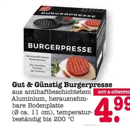 E-Center Gut & günstig burgerpresse Angebot