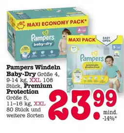 E-Center Pampers windeln baby-dry Angebot