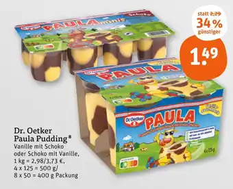 tegut Dr. oetker paula pudding Angebot