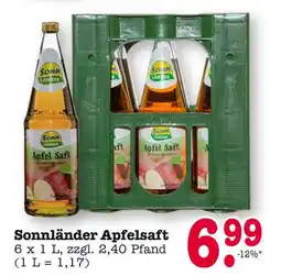 E-Center Sonnländer apfelsaft Angebot
