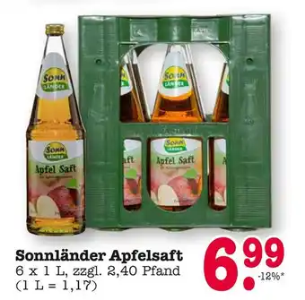 E-Center Sonnländer apfelsaft Angebot