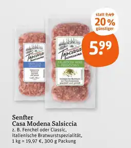 tegut Senfter casa modena salsiccia Angebot