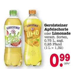 E-Center Gerolsteiner apfelschorle Angebot