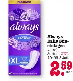 E-Center Always daily slip-einlagen Angebot