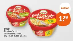 tegut Popp brotaufstrich tomate-mozzarella Angebot