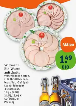tegut Wiltmann bio-wurstaufschnitt Angebot