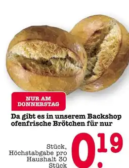 E-Center Ofenfrische brötchen Angebot