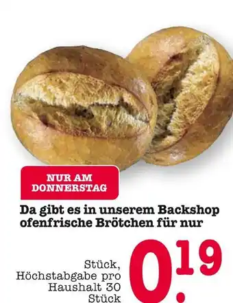 E-Center Ofenfrische brötchen Angebot