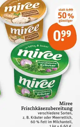 tegut Miree frischkäsezubereitung Angebot