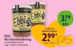 tegut Ebbi bio-hundenahrung rind Angebot