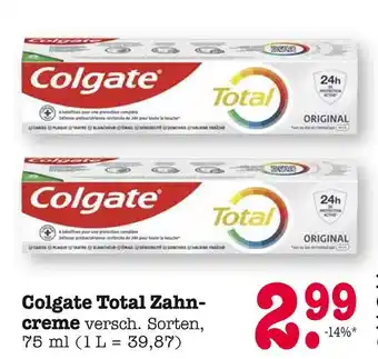 E-Center Colgate total zahncreme Angebot