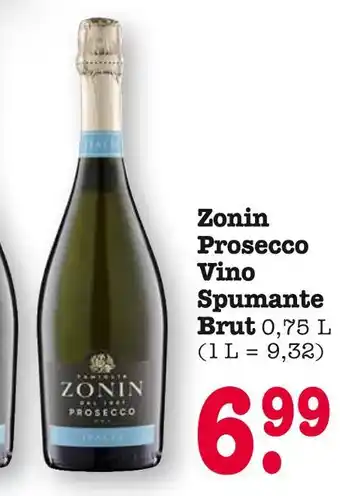 E-Center Zonin prosecco vino spumante brut Angebot