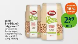 tegut Tress bio-dinkel-teigwaren Angebot