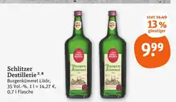 tegut Schlitzer destillerie burgenkümmel likör Angebot