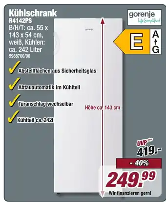 Poco Gorenje kühlschrank r4142ps Angebot