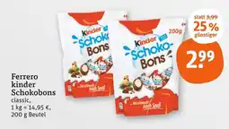 tegut Ferrero kinder schokobons Angebot