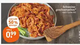 tegut Schweinegeschnetzeltes nach gyros art Angebot