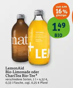 tegut Lemonaid bio-limonade Angebot