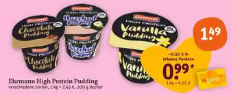 tegut Ehrmann high protein chocolate pudding Angebot