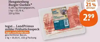 tegut Hengstenberg burger-gurken Angebot