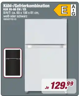 Poco Kühl-/gefrierkombination kgk 85-86 ew / es Angebot