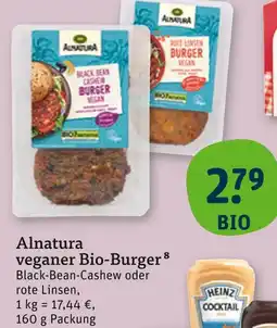 tegut Alnatura veganer bio-burger Angebot