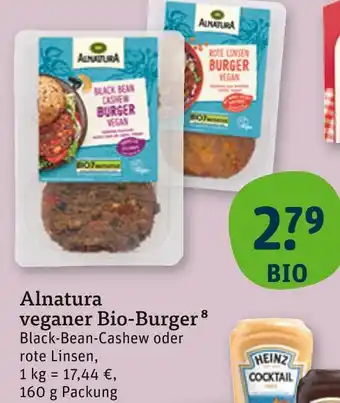 tegut Alnatura veganer bio-burger Angebot
