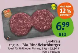 tegut Biokreis bio-rindfleischburger Angebot
