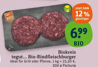 tegut Biokreis bio-rindfleischburger Angebot
